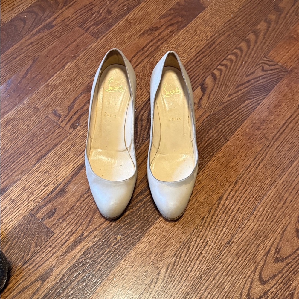 Christian Louboutin Cream Heels